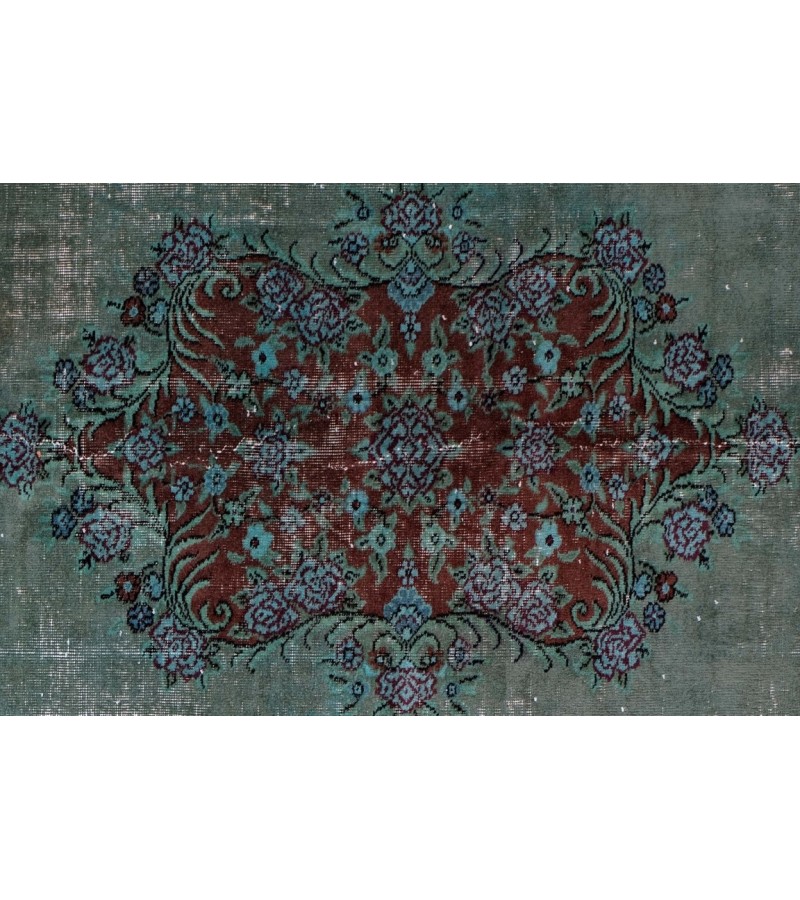 8x10 Feet. Turkish Hand Knotted Antique Rug , Two Colors Vitage Rug , Luxury Deco Rug , Madallion PAttern Rug