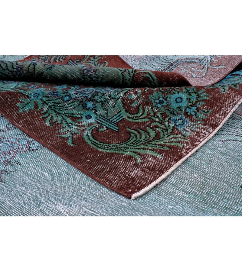 8x10 Feet. Turkish Hand Knotted Antique Rug , Two Colors Vitage Rug , Luxury Deco Rug , Madallion PAttern Rug
