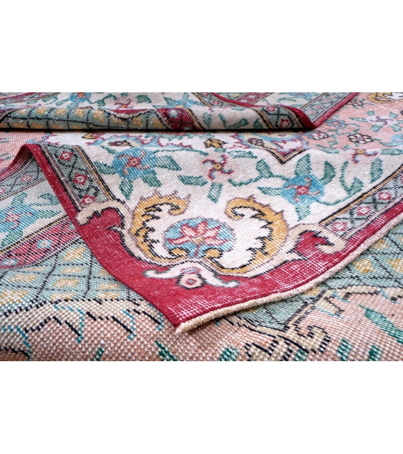 6x10 Feet . Hand Knotted Mid-Country Rug , Antique Area Rug , Luxury Living Room Rug , No Repeair Perfect Condition
