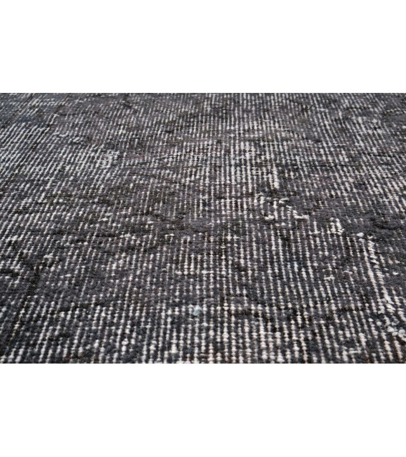 6.3 X 9.1 Ft.. 190x280 cm Living Room Rug  , Turkish Hand Knotted Rug , Anthracite Colors Rug