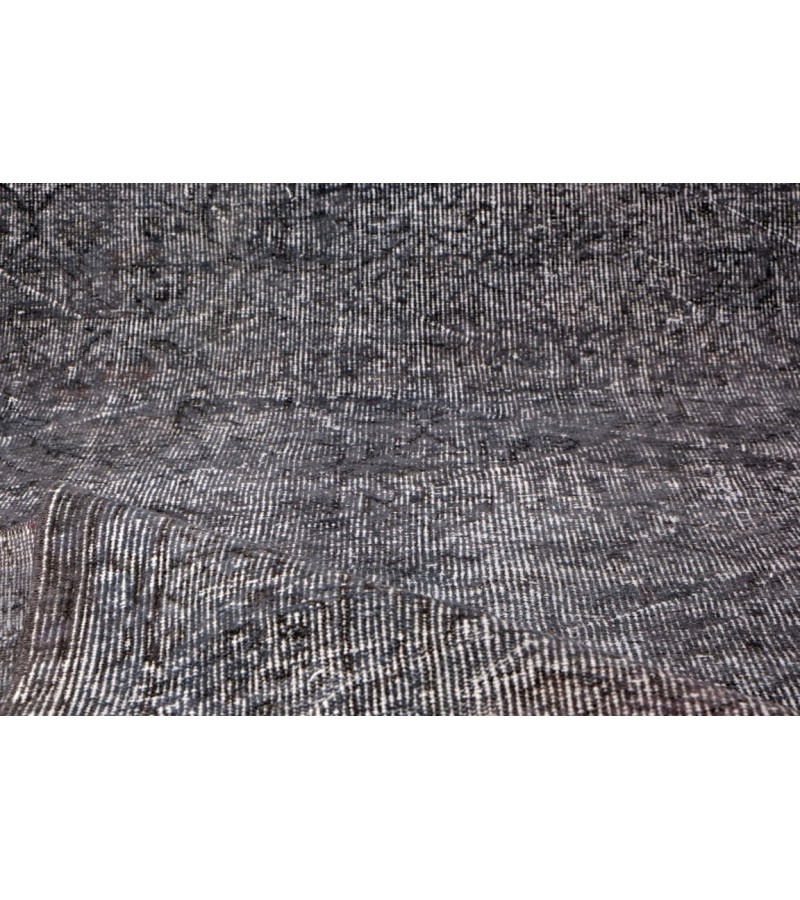 6.3 X 9.1 Ft.. 190x280 cm Living Room Rug  , Turkish Hand Knotted Rug , Anthracite Colors Rug 