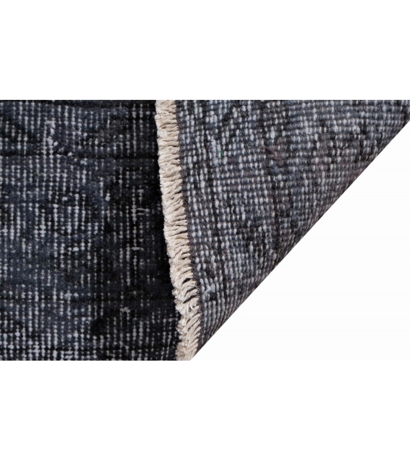 6.3 X 9.1 Ft.. 190x280 cm Living Room Rug  , Turkish Hand Knotted Rug , Anthracite Colors Rug