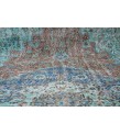 6.9  X 9.10  Ft.. 205x300 Cm..  Oversize Blue Living Room Vintage Rug , Turkish Hand KNotted Antique Rug