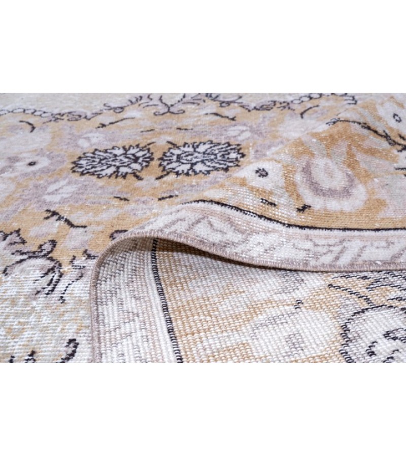 6x10 Feet . Hand Knotted Mid-Country Rug , Antique Area Rug , Muted Color Rug  , No Repeair Perfect Condition