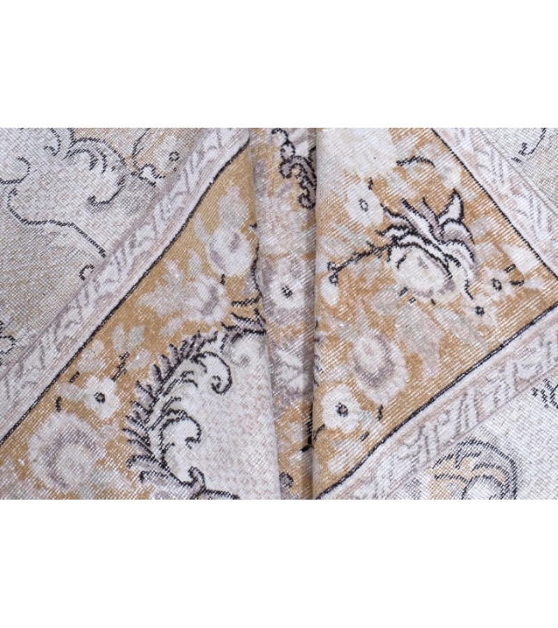 6x10 Feet . Hand Knotted Mid-Country Rug , Antique Area Rug , Muted Color Rug  , No Repeair Perfect Condition