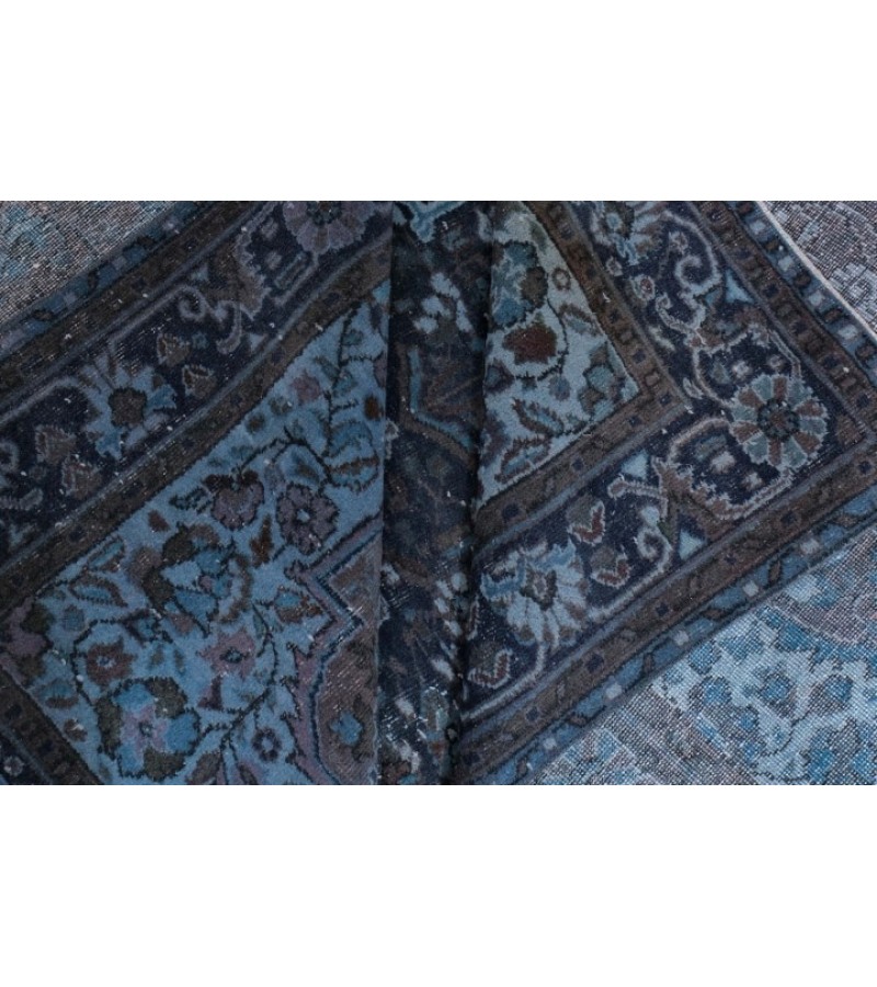 7X10 Feet , Blue Color Antique Rug , Turkish Area Rug , Muted Vintage Color Rug , No Repeair PErfect Condtion Rug