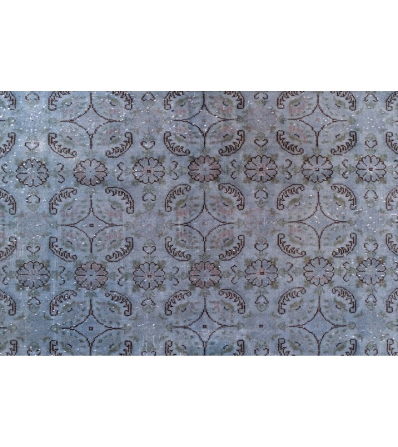 6x9 Gray Blue  Color Rug , Hand KNotted Turkish Rug , Living Room Antique Rug , Anatolian Rug , No Repeair Perfect Condition