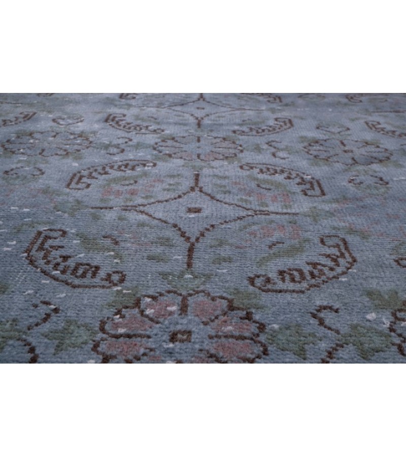 6x9 Gray Blue  Color Rug , Hand KNotted Turkish Rug , Living Room Antique Rug , Anatolian Rug , No Repeair Perfect Condition