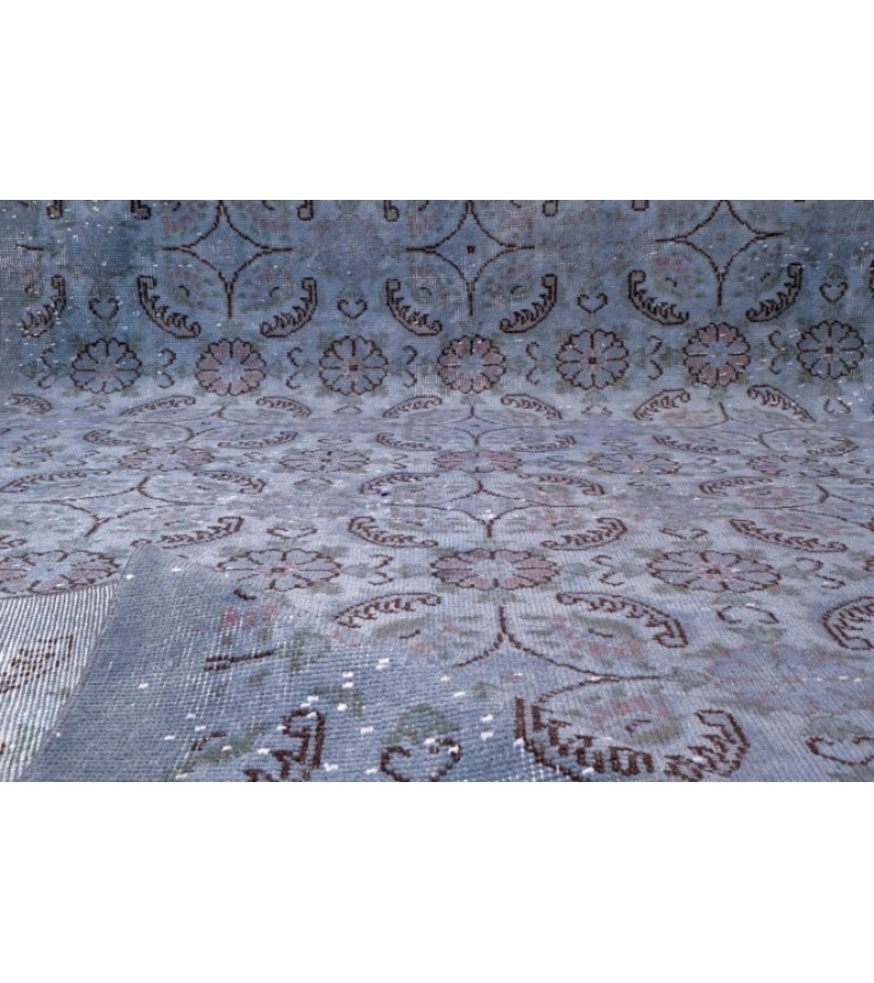 6x9 Gray Blue  Color Rug , Hand KNotted Turkish Rug , Living Room Antique Rug , Anatolian Rug , No Repeair Perfect Condition