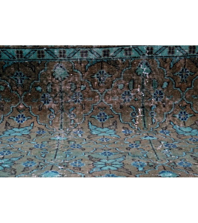 7 X 10 Feet . All over Flower Pattern Rug , Turkish Hand Knotted Living Room Rug , Border Pattern Oushak Rug , No Repeair PErfect Condition