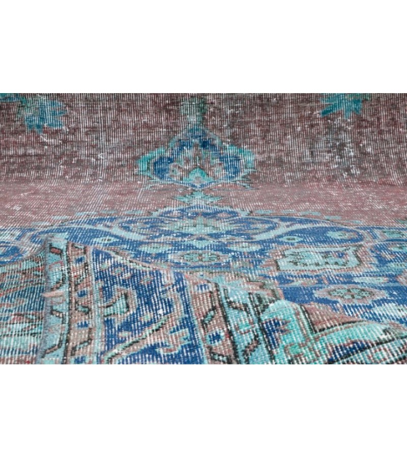 6x10 Feet . Hand Knotted Mid-Country Rug , Antique Area Rug , Two Color Vintage Rug, No Repeair Perfect Condition 