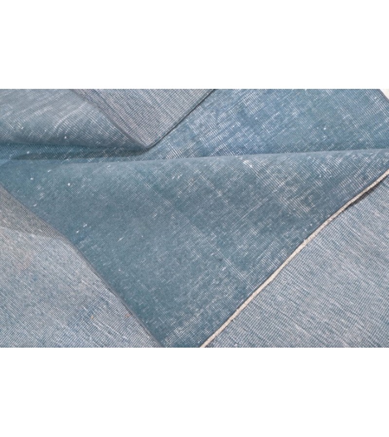 5X8 Feet  . Light  Blue   Color Vintage Rug , Hand Knotted Rug , Antique Muted Rug , No Repeair Perfect Condtion