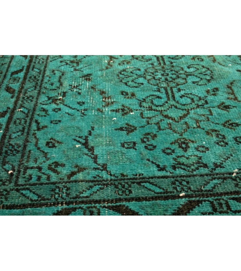6x10 Feet . Hand Knotted Mid-Country Rug , Antique Area Rug , Turquoise Color  Rug , No Repeair Perfect Condition 