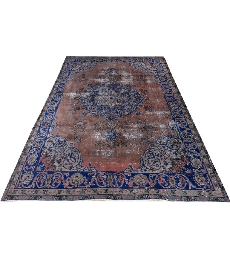 6.7 X 9.3 Ft.. 200x280 cm  Two  Color Living Room Rug , Hand Knotted , Mid-Country Rug , Very good situation, No Repeair Perfect Condtion