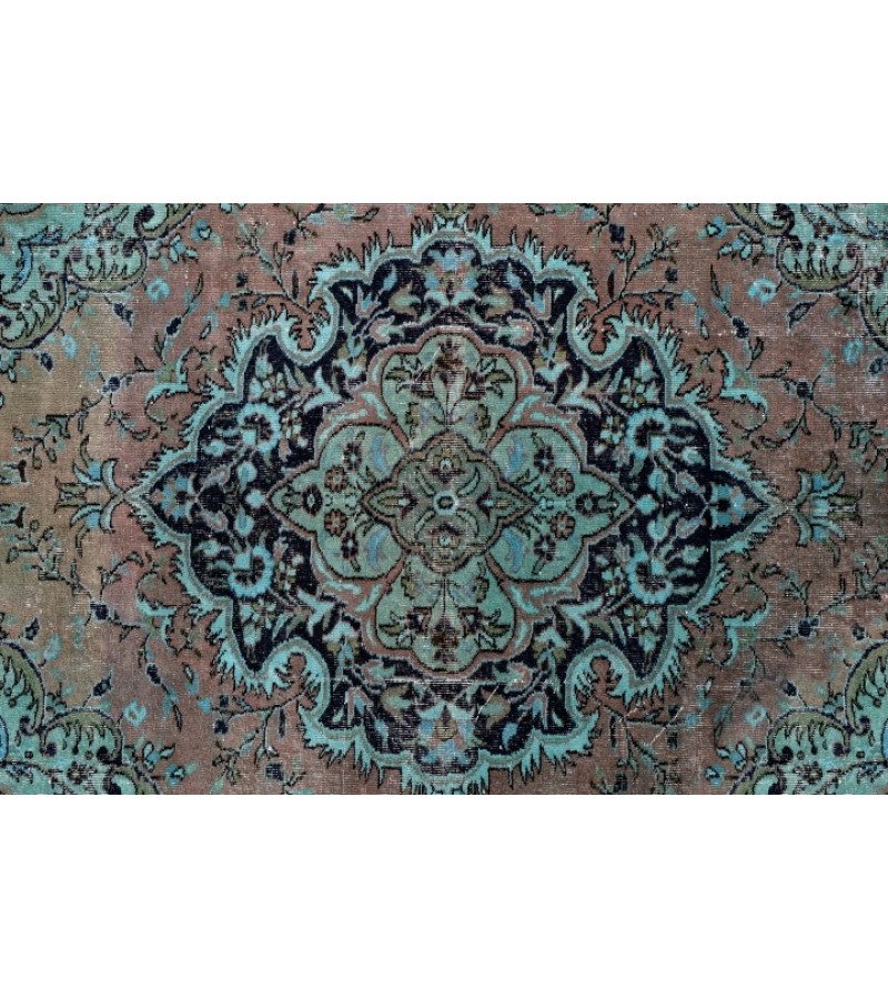 6.5 X 9.2 Ft.. 196x277 cm Two   Color Rug , Madallion PAttern Rug   , Hand Knotted Antique Rug , Decoration Rug , Turkish Area Rug