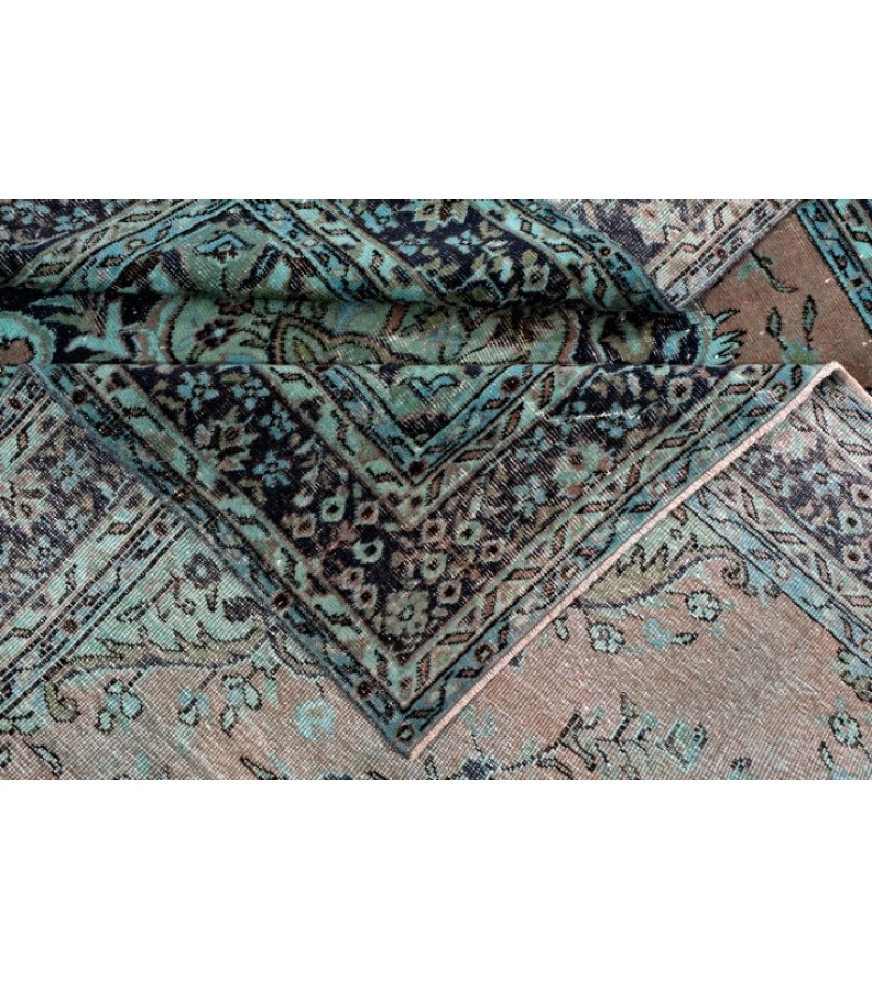 6.5 X 9.2 Ft.. 196x277 cm Two   Color Rug , Madallion PAttern Rug   , Hand Knotted Antique Rug , Decoration Rug , Turkish Area Rug