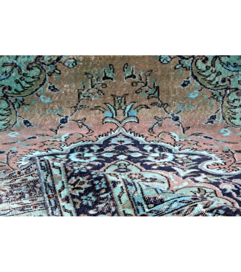 6.5 X 9.2 Ft.. 196x277 cm Two   Color Rug , Madallion PAttern Rug   , Hand Knotted Antique Rug , Decoration Rug , Turkish Area Rug