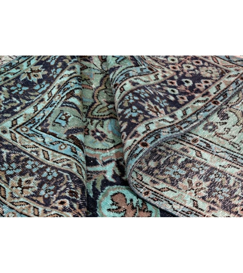 6.5 X 9.2 Ft.. 196x277 cm Two   Color Rug , Madallion PAttern Rug   , Hand Knotted Antique Rug , Decoration Rug , Turkish Area Rug