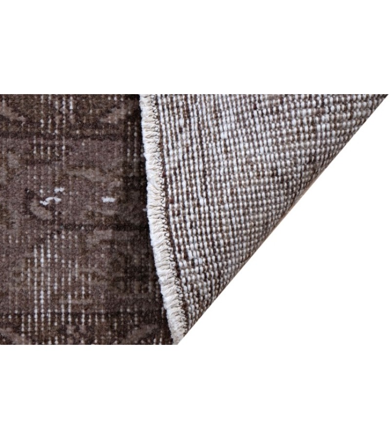 6.4 x 9.5 Ft  192x286 cm Turkish Area Rugs , Brown Color Rug , Antique Hand Knotted Rug , No Repeair PErfect Condition