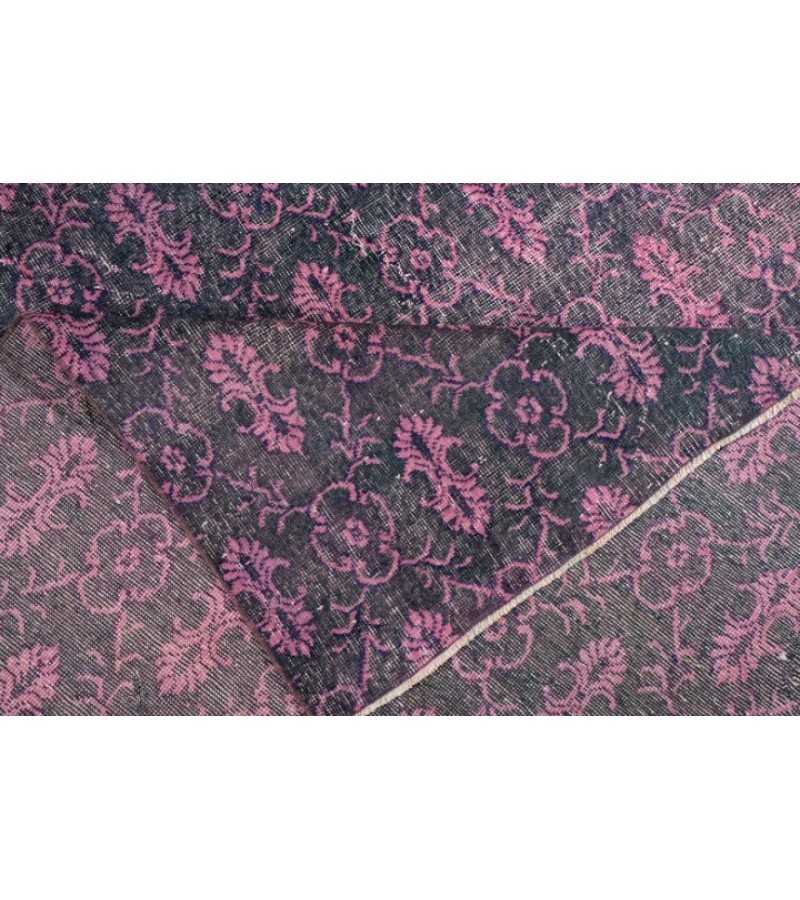 6.8 X 10 Ft.. 203x305 cm Antique ,Purple and Pink Color  Rug , Turkish Hand Knotted Rug ,  No Repeair Perfect Condition