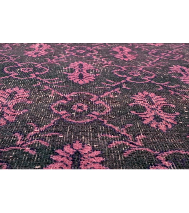 6.8 X 10 Ft.. 203x305 cm Antique ,Purple and Pink Color  Rug , Turkish Hand Knotted Rug ,  No Repeair Perfect Condition