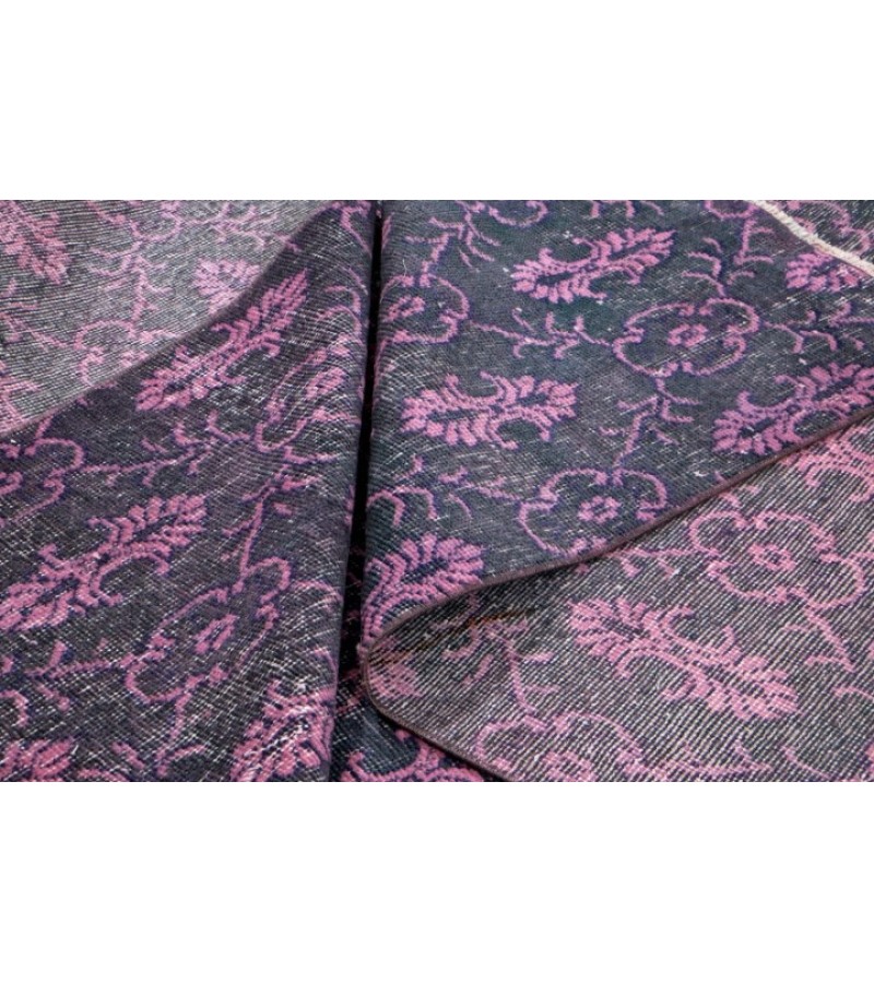 6.8 X 10 Ft.. 203x305 cm Antique ,Purple and Pink Color  Rug , Turkish Hand Knotted Rug ,  No Repeair Perfect Condition