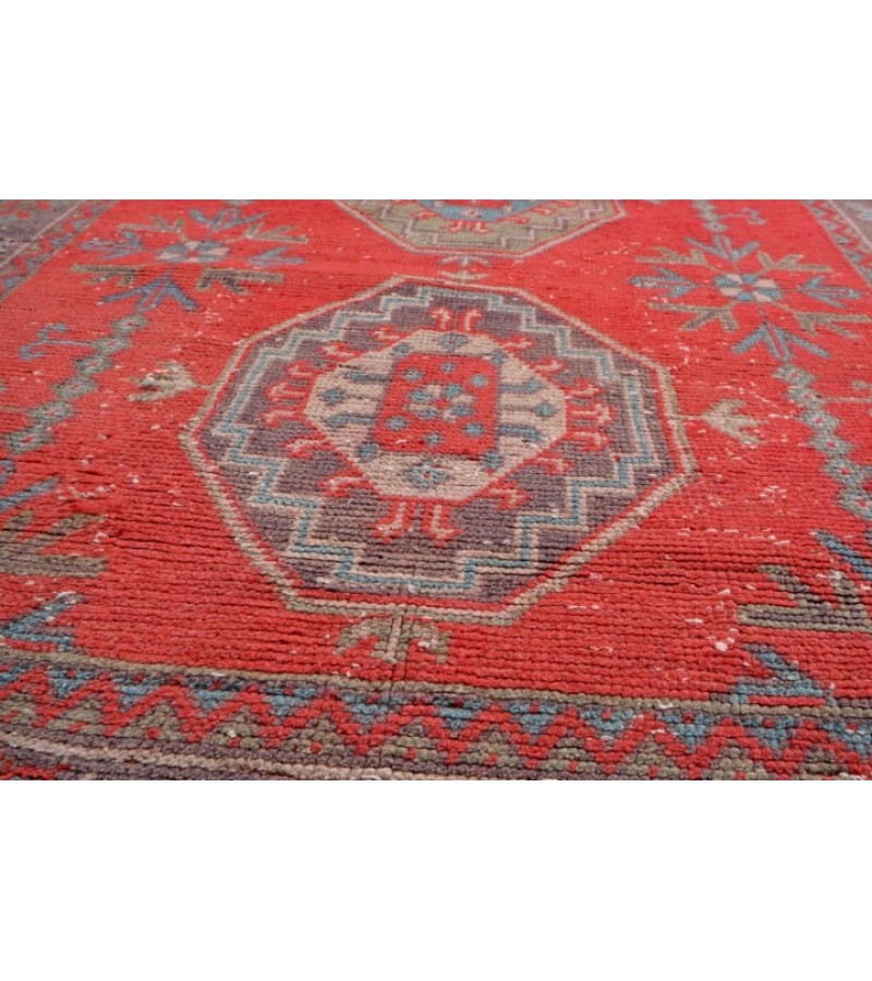 4 X 11.3 Feet. Multi Color  Runner Rug , Kitchen Vintage Rug , Hand Knotted Rug , No Repeair Perfect Condition Rug