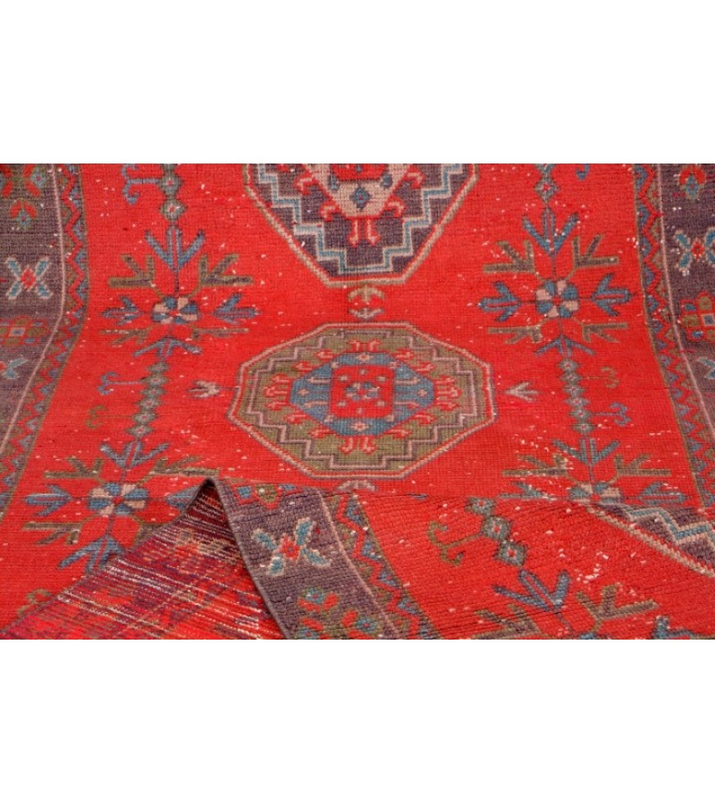 4 X 11.3 Feet. Multi Color  Runner Rug , Kitchen Vintage Rug , Hand Knotted Rug , No Repeair Perfect Condition Rug