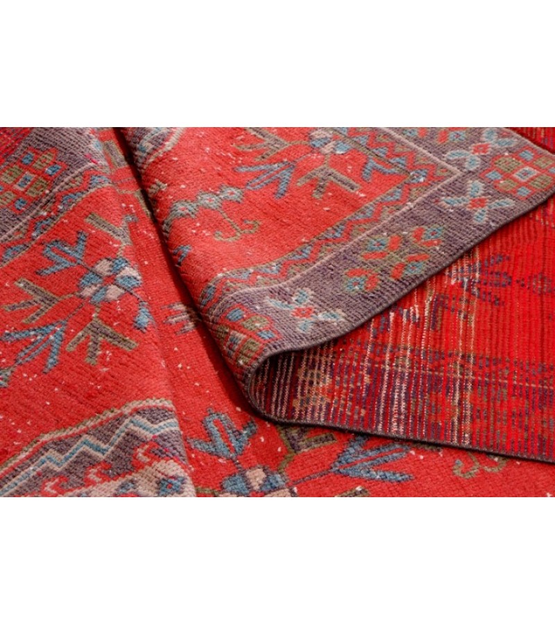 4 X 11.3 Feet. Multi Color  Runner Rug , Kitchen Vintage Rug , Hand Knotted Rug , No Repeair Perfect Condition Rug