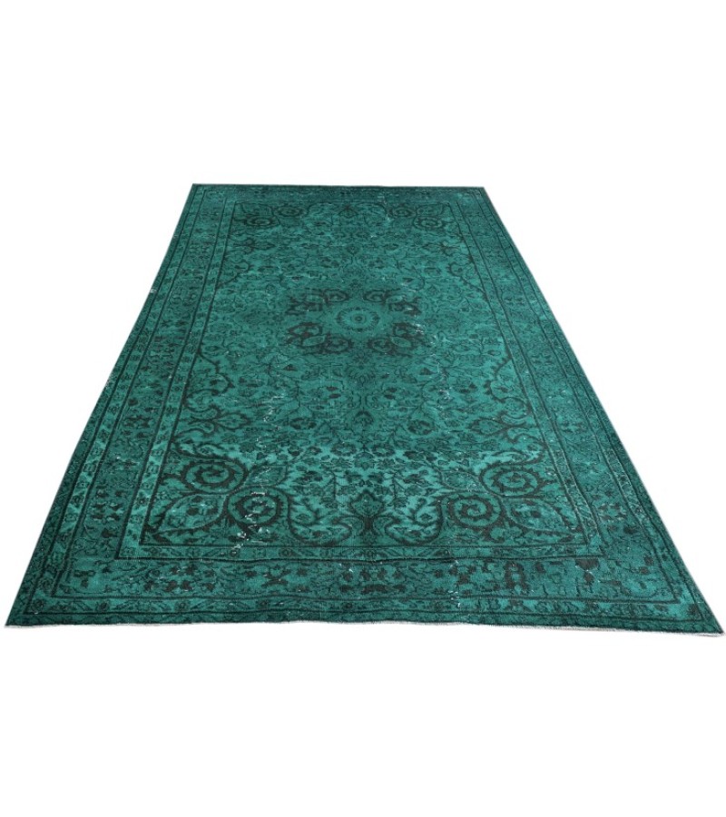 REZERVED RUUD 5.2 X 8.11Ft.. 157x270 cm This is Hand Knotted Turkish Rug  , Turquoise Colors Rug , No Repeair Perfect Conditon