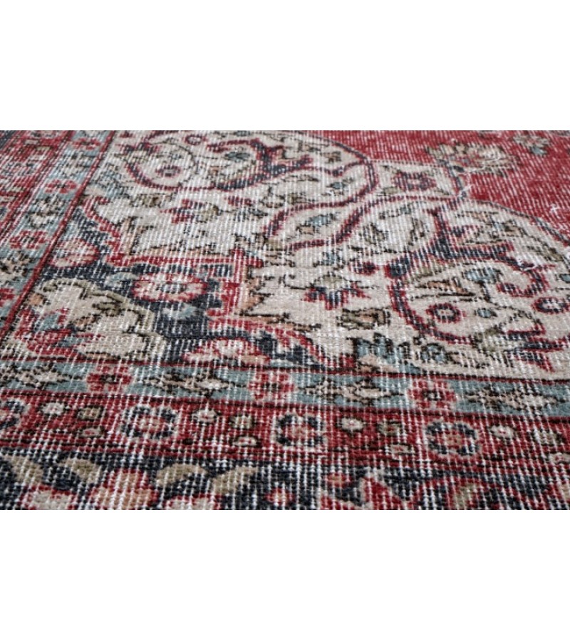 6.7 X 10 Ft.. 205x315 cm  Blue Living Room Rug , Hand Knotted , Mid-Country Rug , Very good situation, Bedroom Rug