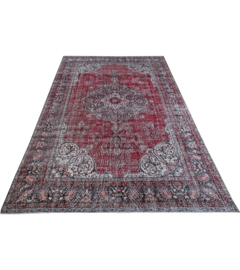 6.7 X 10 Ft.. 205x315 cm  Blue Living Room Rug , Hand Knotted , Mid-Country Rug , Very good situation, Bedroom Rug
