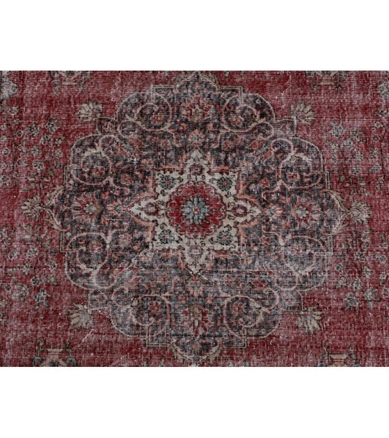 6.7 X 10 Ft.. 205x315 cm  Blue Living Room Rug , Hand Knotted , Mid-Country Rug , Very good situation, Bedroom Rug 