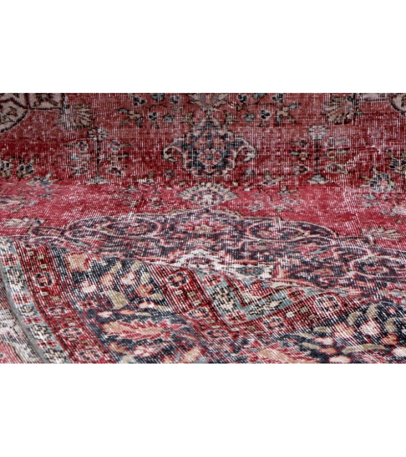 6.7 X 10 Ft.. 205x315 cm  Blue Living Room Rug , Hand Knotted , Mid-Country Rug , Very good situation, Bedroom Rug