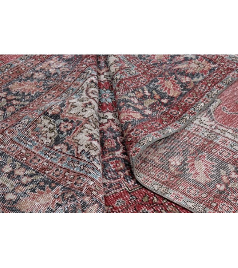 6.7 X 10 Ft.. 205x315 cm  Blue Living Room Rug , Hand Knotted , Mid-Country Rug , Very good situation, Bedroom Rug