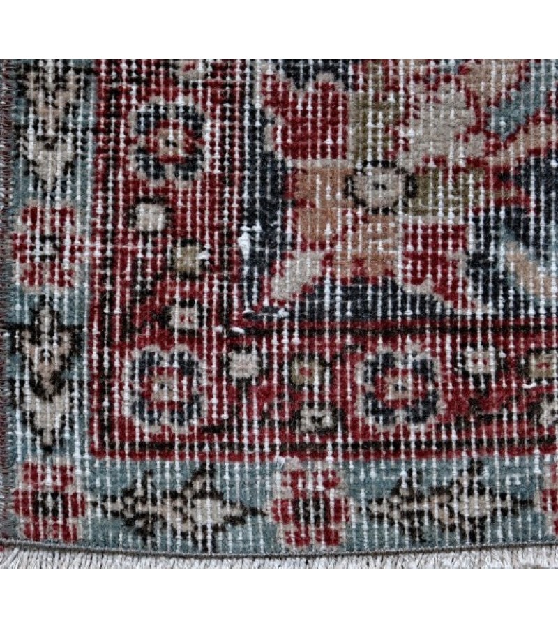 6.7 X 10 Ft.. 205x315 cm  Blue Living Room Rug , Hand Knotted , Mid-Country Rug , Very good situation, Bedroom Rug