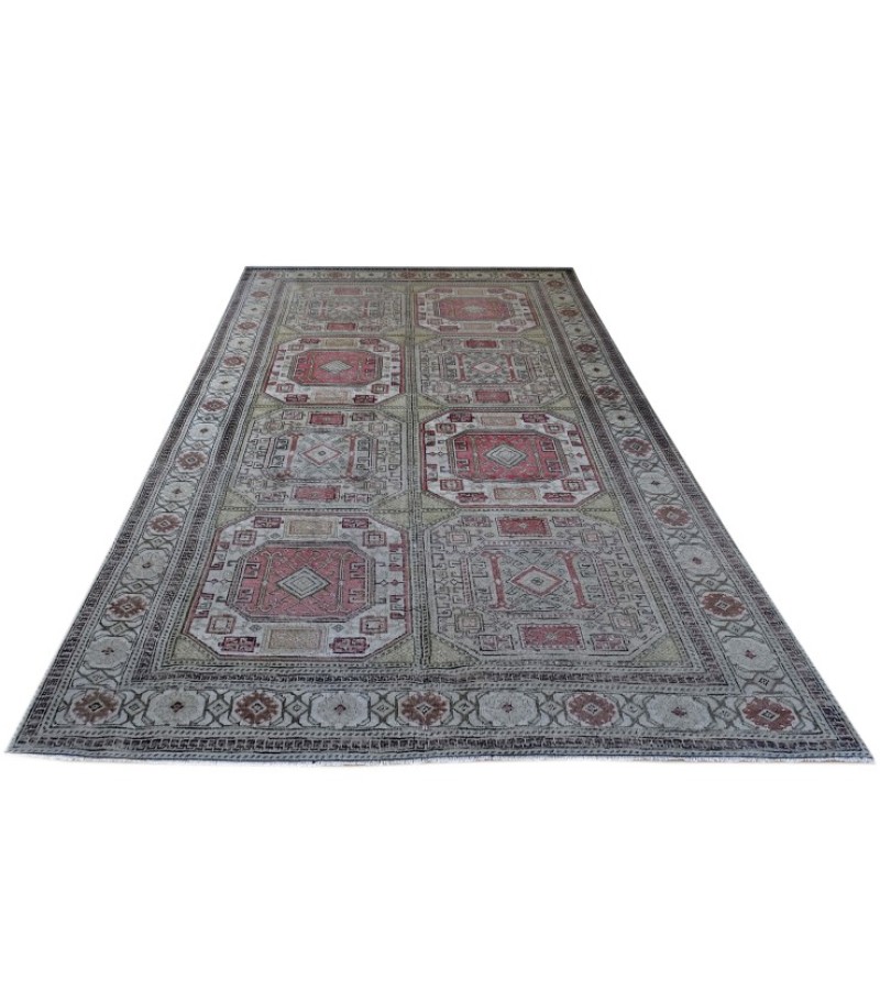 4 x 7.11 Ft. Beige  color Buhara Oushak  PAttern  Rug , Vintage Rug , Hand KNotted Antique Rug , Turkish Area Rug , Anatolian Rug