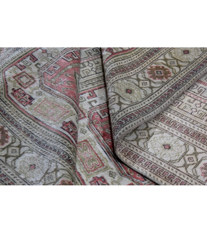 4 x 7.11 Ft. Beige  color Buhara Oushak  PAttern  Rug , Vintage Rug , Hand KNotted Antique Rug , Turkish Area Rug , Anatolian Rug