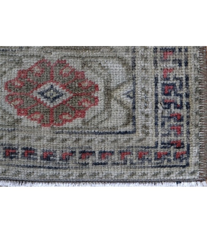 4 x 7.11 Ft. Beige  color Buhara Oushak  PAttern  Rug , Vintage Rug , Hand KNotted Antique Rug , Turkish Area Rug , Anatolian Rug