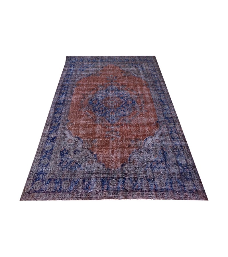 6.11 X 10.3 Ft.. 210x318 cm Two Colors Vintage  Rug ,Turkish Hand Knotted , Mid-Country Rug , No Repeair Perfect Condition