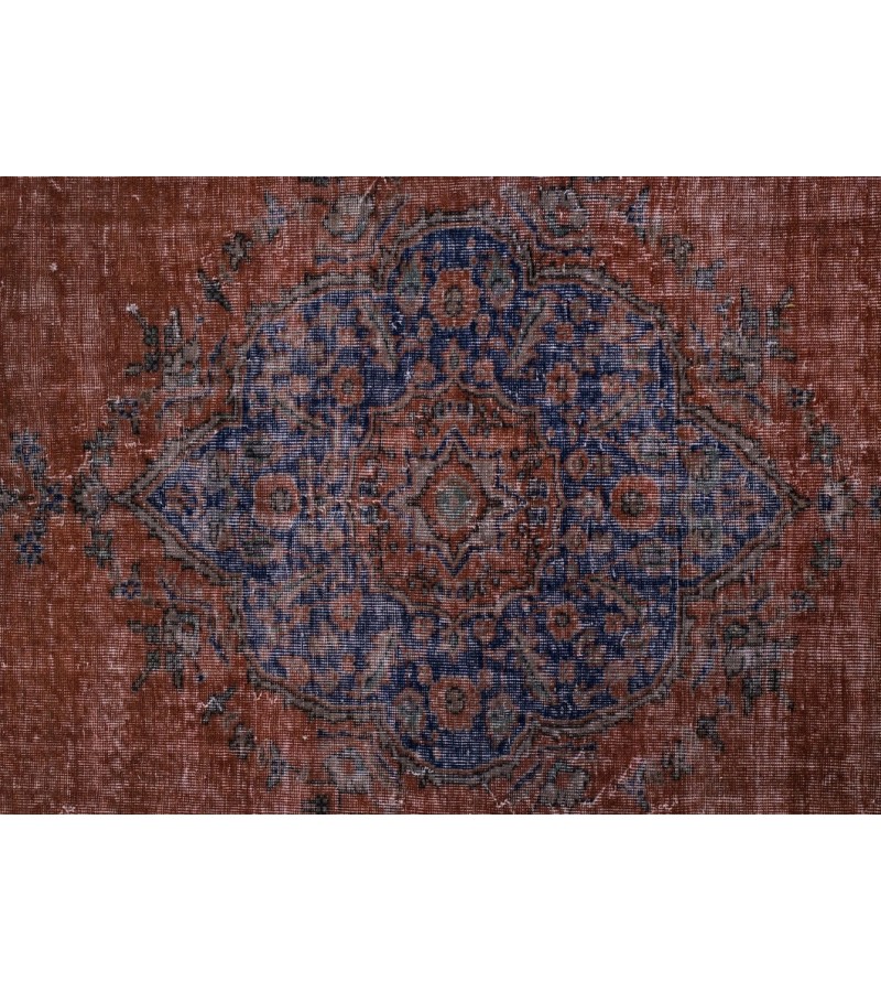6.11 X 10.3 Ft.. 210x318 cm Two Colors Vintage  Rug ,Turkish Hand Knotted , Mid-Country Rug , No Repeair Perfect Condition
