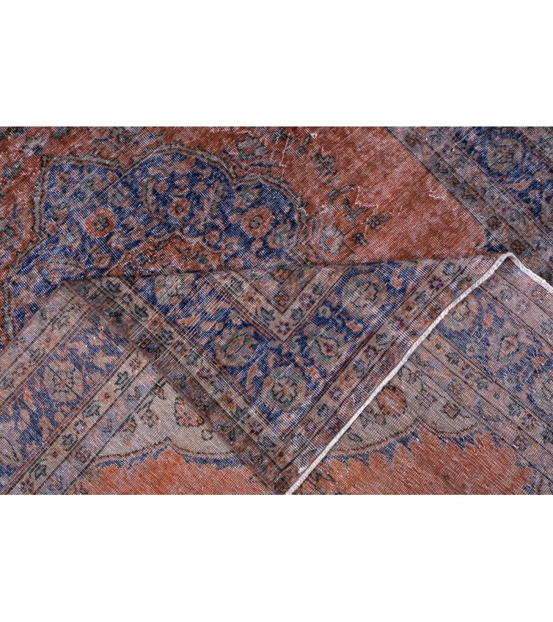 6.11 X 10.3 Ft.. 210x318 cm Two Colors Vintage  Rug ,Turkish Hand Knotted , Mid-Country Rug , No Repeair Perfect Condition