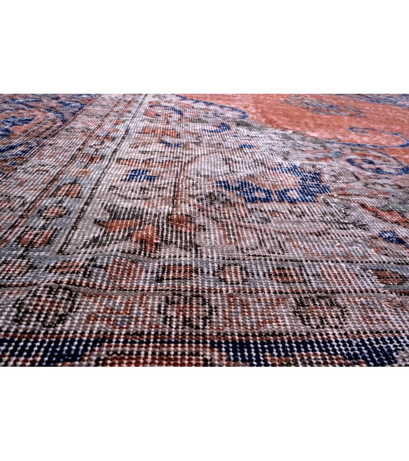 9.5 X 12.3 Feet .  OverSize Vintage Rug ,  Turkish Hand Knotted Area Rug , Antique Mid-Country Rug , No Repeair Perfect COndition