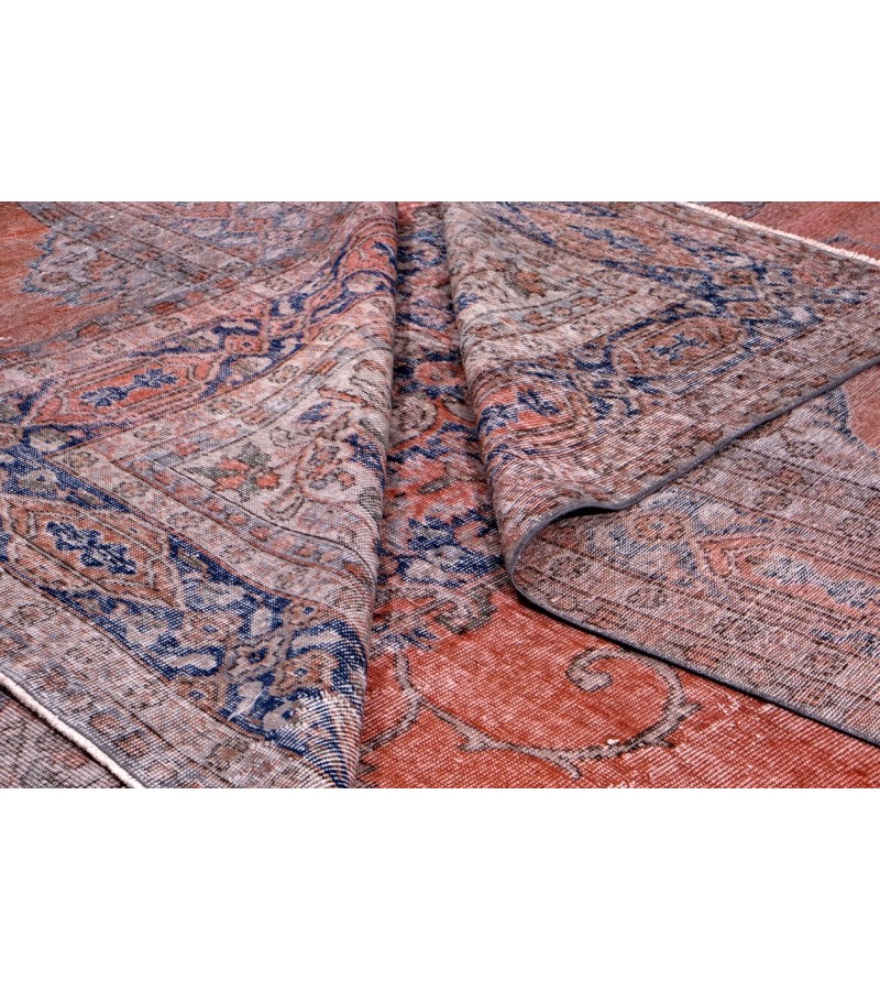 9.5 X 12.3 Feet .  OverSize Vintage Rug ,  Turkish Hand Knotted Area Rug , Antique Mid-Country Rug , No Repeair Perfect COndition