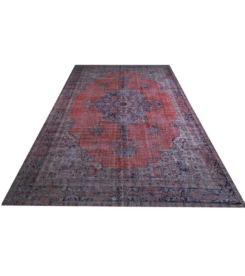 9.5 X 12.3 Feet .  OverSize Vintage Rug ,  Turkish Hand Knotted Area Rug , Antique Mid-Country Rug , No Repeair Perfect COndition