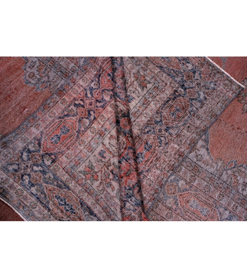 9.5 X 12.3 Feet .  OverSize Vintage Rug ,  Turkish Hand Knotted Area Rug , Antique Mid-Country Rug , No Repeair Perfect COndition