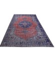 6.11 X 10.9 Ft.. 210x318 cm Pastel Colors Vintage Rug , Hand Knotted Mid-Country Rug , No Repeair Perfect Condition