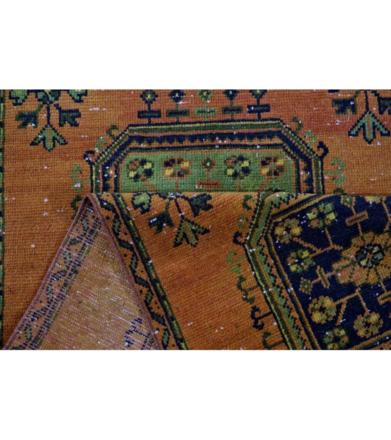 3 X 11.8 Feet . Turkish Hand Knotted  Runner Rug , Beatiful  PAttern Antique Rug , No Repeair PErfect Condition , Anatolian Rug