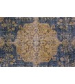 7X10 Feet , Blue Color Antique Rug , Turkish Area Rug , Muted Vintage Color Rug , No Repeair PErfect Condtion Rug