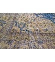 7X10 Feet , Blue Color Antique Rug , Turkish Area Rug , Muted Vintage Color Rug , No Repeair PErfect Condtion Rug